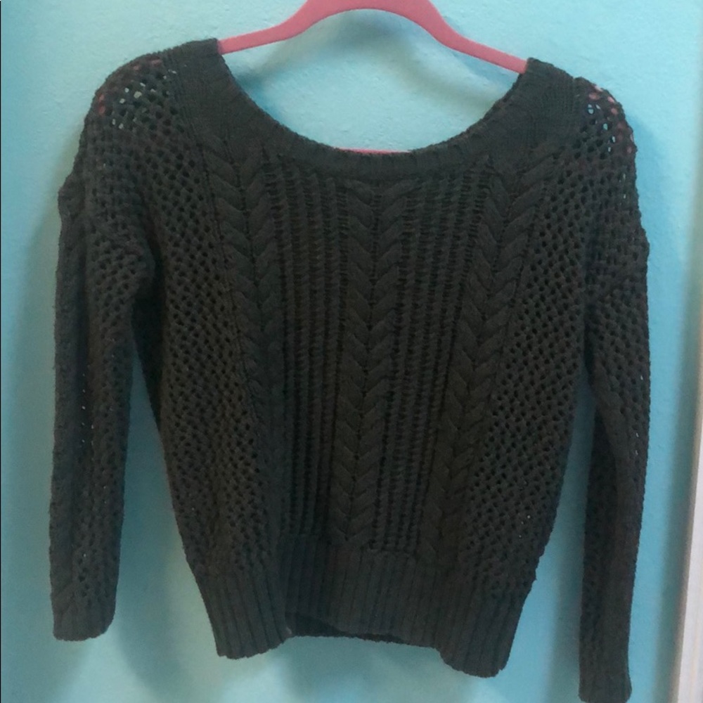 Army Green American Eagle Sweater